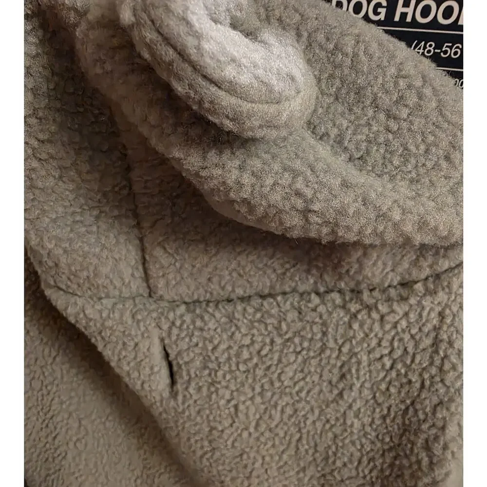 NWT Size M Gap Sherpa Dog Hoodie Sweater Gray with‎ Bear Ears